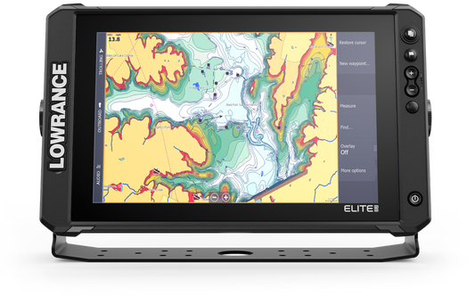 Elite FS 10 - No Transducer (000-16429-001) Experience the Lowrance Elite FS 10, offering ActiveTarget 2 Live Sonar, Active Imaging™, and C-MAP Discover Onboard charts for optimal fishfinding and navigation.