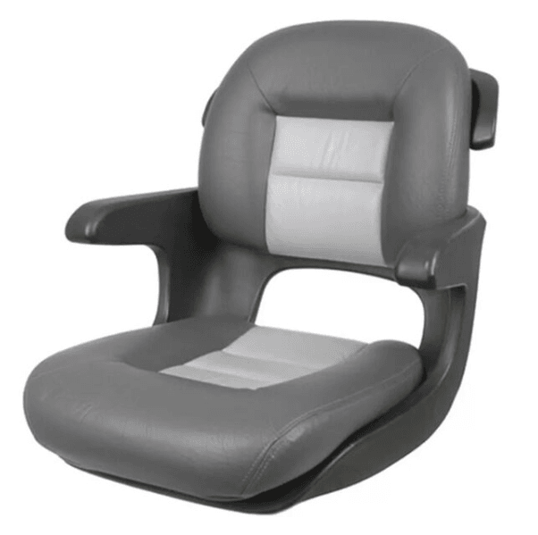 Suncoast Marine and Auto offers TEMPRESS Elite Helm Seat, Low Back, Charcoal/Gray (57027) Model #409806