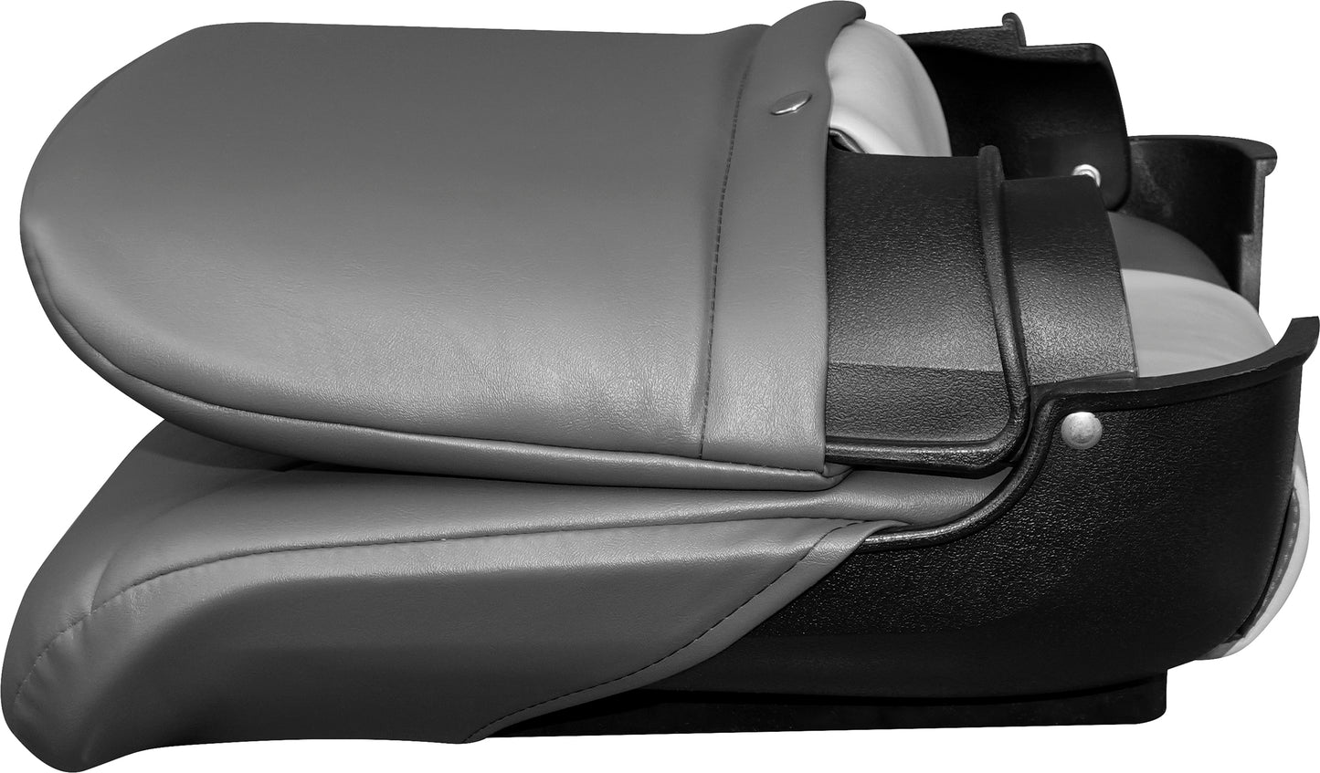 TEMPRESS All-Weather High Back Folding Boat Seat (45608) Charcoal and Gray