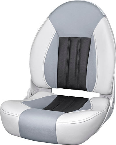 TEMPRESS ProBax High Back Boat Seat (68454) White/Gray/Carbon (19198068)