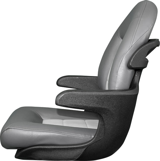 Suncoast Marine and Auto offers TEMPRESS Elite Helm Seat, High Back, Charcoal/Gray (57017) Model #409798