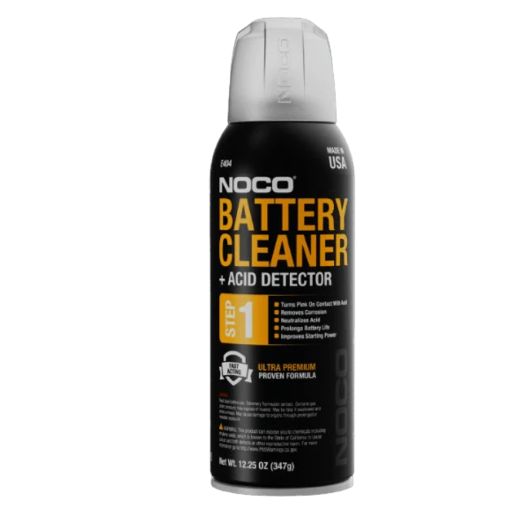 Shop NOCO battery cleaners, corrosion protectants, and maintenance sprays to extend battery life, improve connections, and keep your power systems running strong.