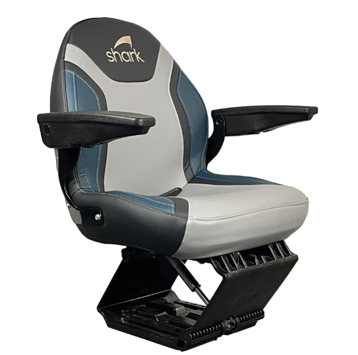 Shop Shark Marine suspension boat seats including EVO, EPIC & ULTRA. Shock-absorbing comfort, marine-grade durability & expert support from Suncoast Marine.