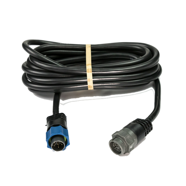 12ft Transducer Extension Cable (XT-12BL) (000-0099-93) The XT12BL is a 12-foot extension cable for Lowrance 7-pin transducers. 12 foot transducer extension cable.