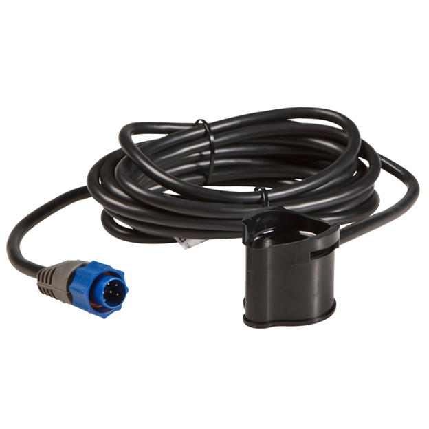 Trolling Motor Mount Transducer (PDT-WBL) (106-74) 83/200 kHz Skimmer Transducer (PDTWBL) is a (12 foot) Trolling motor-mount, (pod type) with built-in temperature sensor.