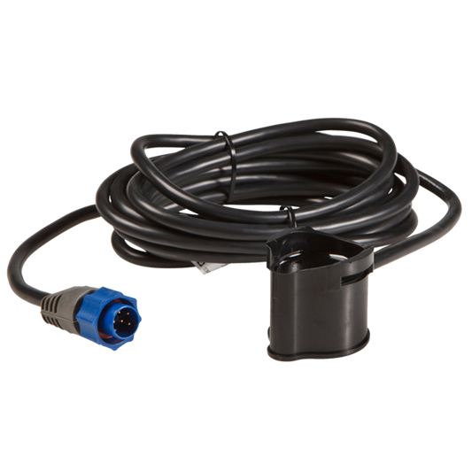 Trolling Motor Mount Transducer (PDT-WBL) (106-74) 83/200 kHz Skimmer Transducer (PDTWBL) is a (12 foot) Trolling motor-mount, (pod type) with built-in temperature sensor.