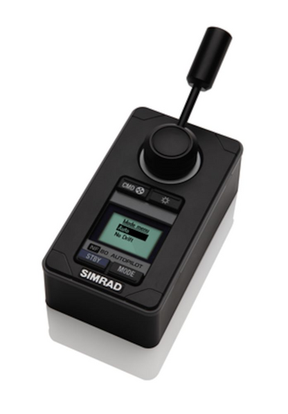 Suncoast Marine and Auto offers Simrad NF80 Non Follow Up Remote [000-10185-001] The NF80 remote adds a lever for heading/course adjustments, with non-follow-up steering, a 1.7-inch display, and easy installation.