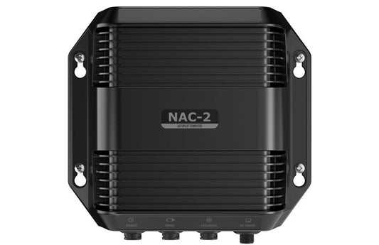 Suncoast Marine and Auto offers Simrad NAC-2 Low Current Course Computer [000-13249-001] The NAC-2 Autopilot Computer is recommended for boats up to 10 metres (35 feet) in length. It has been designed to reliably operate low-current drive pumps.