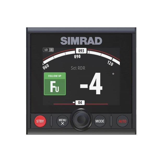 Suncoast Marine and Auto offers Simrad AP44 Autopilot Controller [000-13289-001] The AP44 Autopilot Controller combines a full colour display with intuitive controls and modern glass helm styling. Free your hands from the wheel.