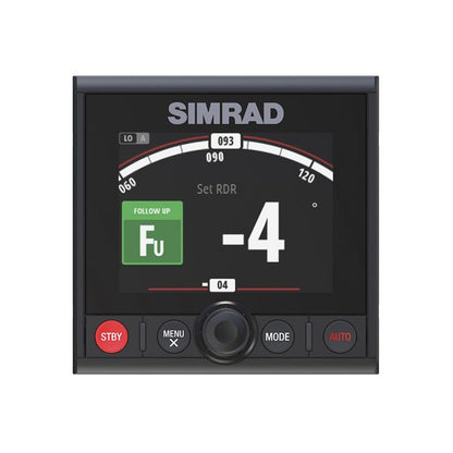 Suncoast Marine and Auto offers Simrad AP44 Autopilot Controller [000-13289-001] The AP44 Autopilot Controller combines a full colour display with intuitive controls and modern glass helm styling. Free your hands from the wheel.