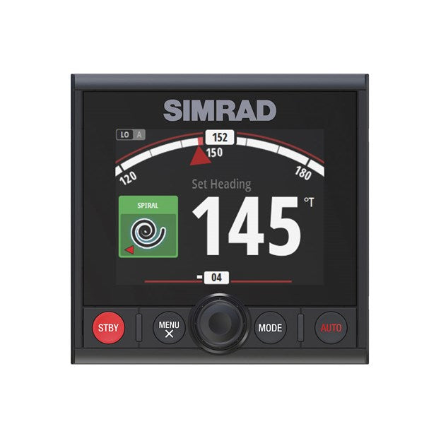 Suncoast Marine and Auto offers Simrad AP44 Autopilot Controller [000-13289-001] The AP44 Autopilot Controller combines a full colour display with intuitive controls and modern glass helm styling. Free your hands from the wheel.