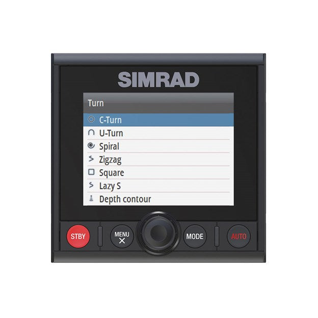Suncoast Marine and Auto offers Simrad AP44 Autopilot Controller [000-13289-001] The AP44 Autopilot Controller combines a full colour display with intuitive controls and modern glass helm styling. Free your hands from the wheel.