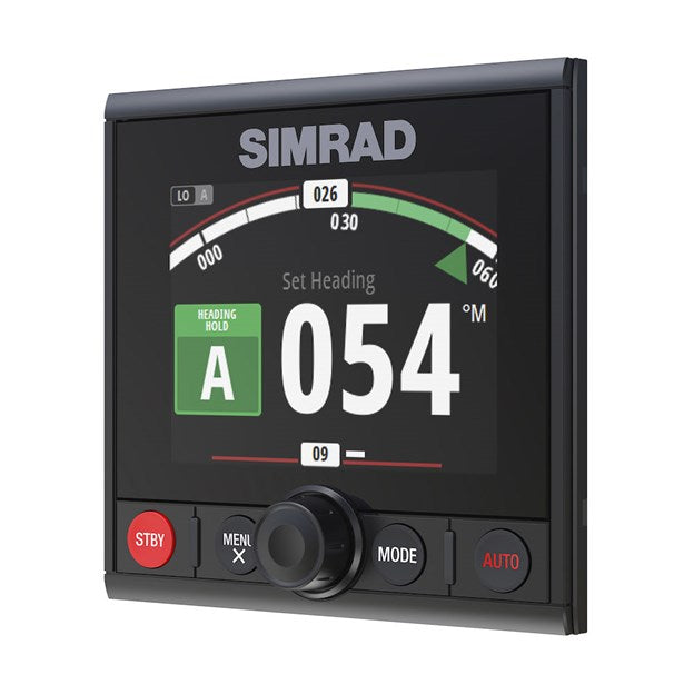 Suncoast Marine and Auto offers Simrad AP44 Autopilot Controller [000-13289-001] The AP44 Autopilot Controller combines a full colour display with intuitive controls and modern glass helm styling. Free your hands from the wheel.