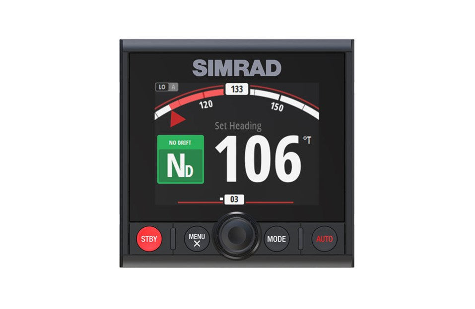 Suncoast Marine and Auto offers Simrad AP44 Autopilot Controller [000-13289-001] The AP44 Autopilot Controller combines a full colour display with intuitive controls and modern glass helm styling. Free your hands from the wheel.