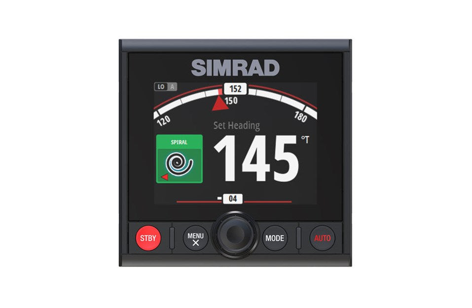 Suncoast Marine and Auto offers Simrad AP44 Autopilot Controller [000-13289-001] The AP44 Autopilot Controller combines a full colour display with intuitive controls and modern glass helm styling. Free your hands from the wheel.