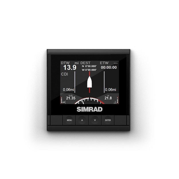 Suncoast Marine and Auto offers Simrad IS35 Digital Display [000-13334-001] The IS35 has a bright 3.5-inch display, auto-configures data, monitors up to two engines, and has pre-set pages for engine, fuel, cruising, steering, and depth