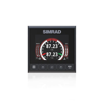 Suncoast Marine and Auto offers Simrad IS42J Instrument Links J1939 Diesel Engines to NMEA 2000 Network [000-14479-001] The IS42J has a 4.1-inch display, monitors up to two J1939 engines, shows engine data, and connects to NMEA 2000. It has waterproof controls