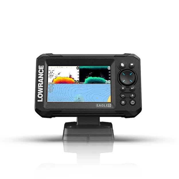 Suncoast Marine and Auto offers Lowrance Eagle 5 Combo - SplitShot Transducer w/C-MAP Charts [000-16226-001]