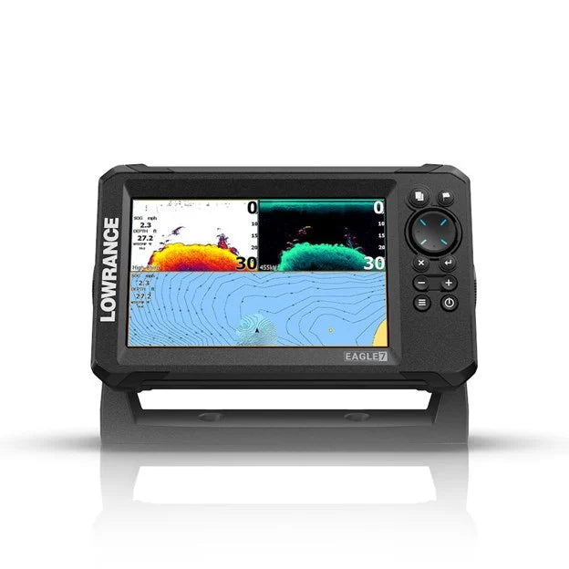 Suncoast Marine and Auto offers Lowrance Eagle 7 w/SplitShot Transducer Discover OnBoard Chart [000-16227-001]