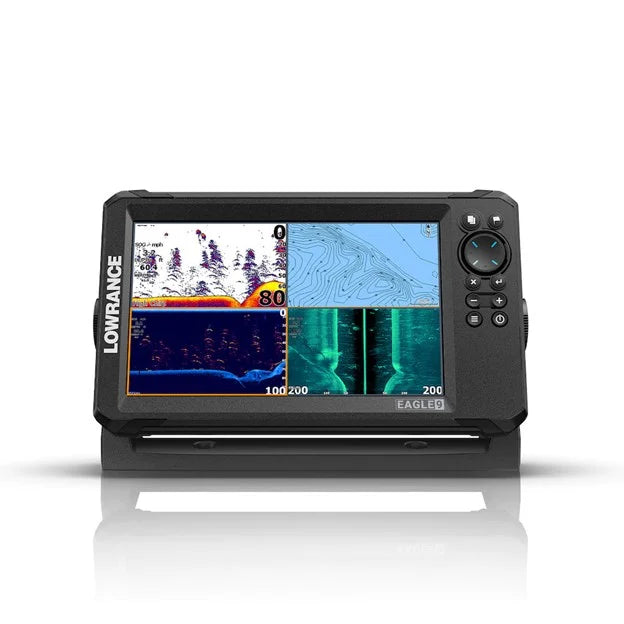 Suncoast Marine Supply offers Lowrance 9" Eagle 9 w/ TripleShot Transducer & OnBoard Charts