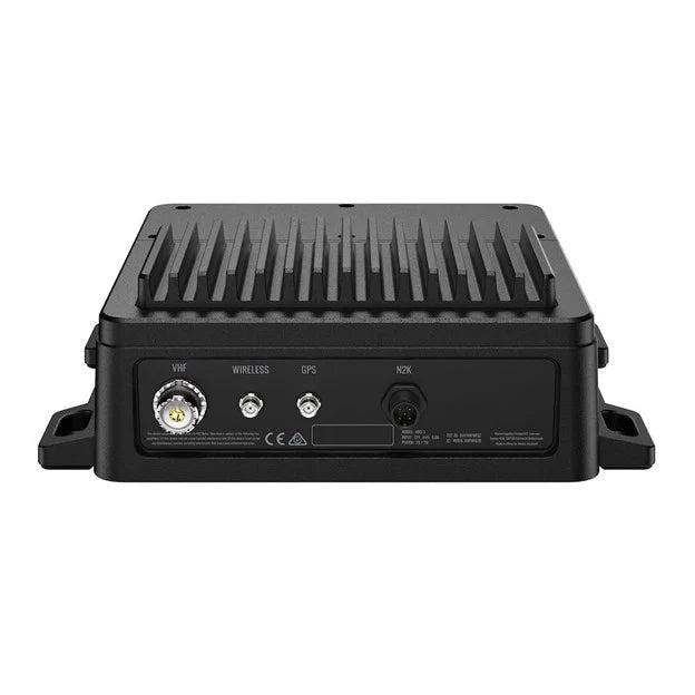 Suncoast offers BG V100 Black Box VHF Radio (000-15644-001) bottom view with VHF, wireless, gps and N2K connections