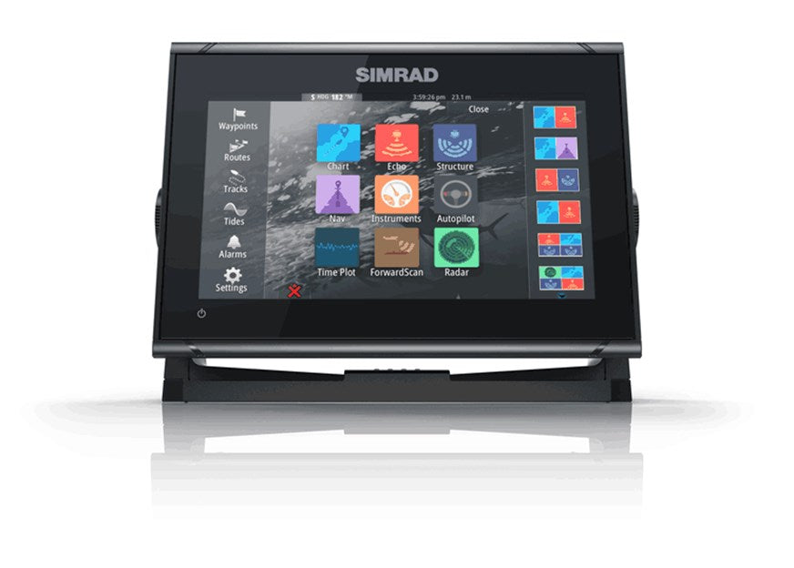 Suncoast Marine and Auto offers Simrad GO9 XSE 9" Combo with Transom Mount Transducer 83/200 kHz and HALO20 Package (000-16294-001)
