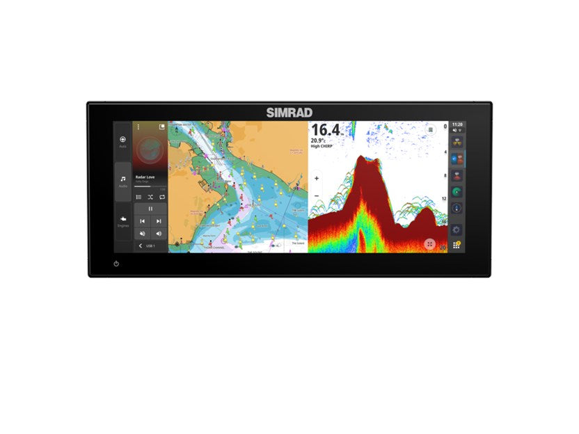 Suncoast Marine and Auto offers Simrad NSX 3012UW - No Transducer [000-16299-001] fully-featured ultrawide marine display with a new aspect ratio, simplified interface, fast auto-routing, and superior engine control.