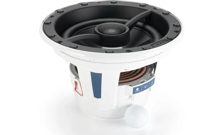 Suncoast Marine and Auto offers JL Audio M6 Marine Speakers 8.8" with White Luxe Grille (Single) (M6-880X-L-GwSw-Single) (010-03914-00) 