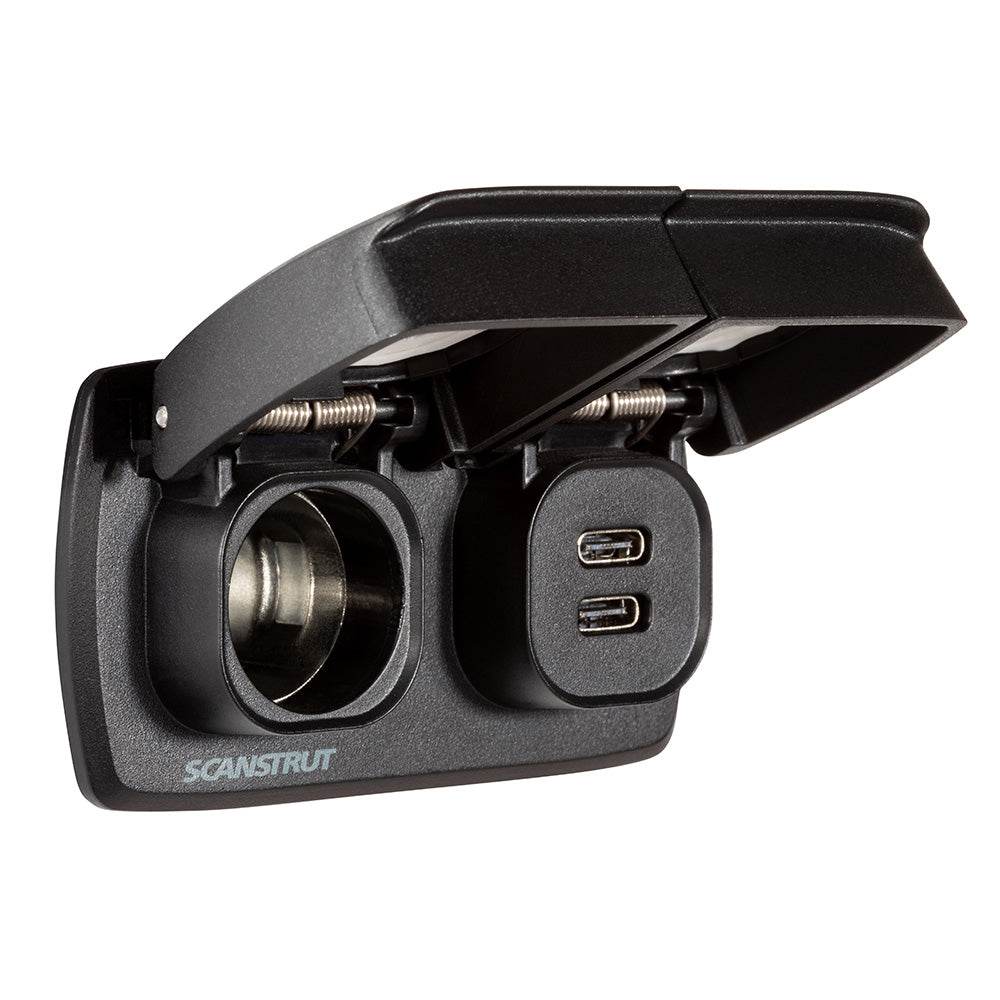 Suncoast Marine and Auto offers Scanstrut Flip Pro Multi - Dual USB-C 12V Power Socket (SC-MULTI-F1)
