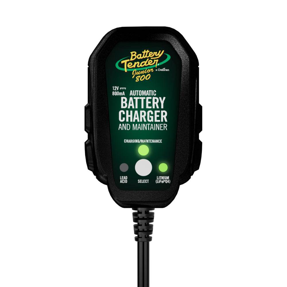 Suncoast Marine and Auto offers Battery Tender 12V, 800mA Lead Acid/Lithium Selectable Battery Charger (022-0199-DL-WH)