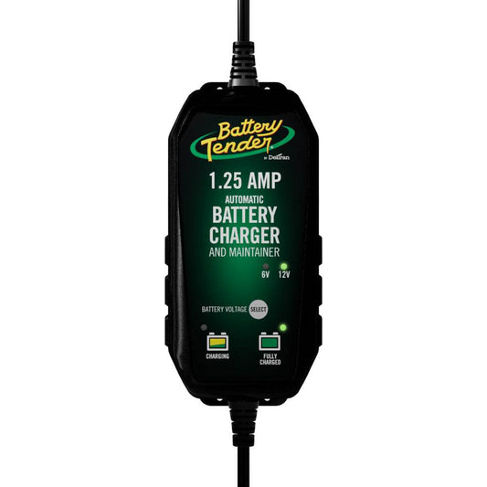 Battery Tender 6V/12V, 1.25A Selectable Battery Charger [022-0211-DL-WH] - Suncoast Marine & Auto Supply 
