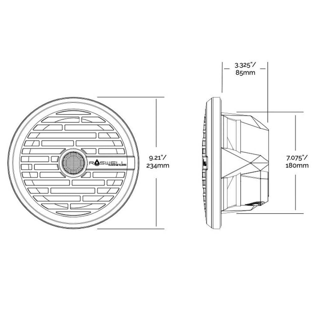 Roswell R1 8 Marine Speakers - White - 100W RMS 200W Peak Power [C920-1610] - Suncoast Marine & Auto Supply 
