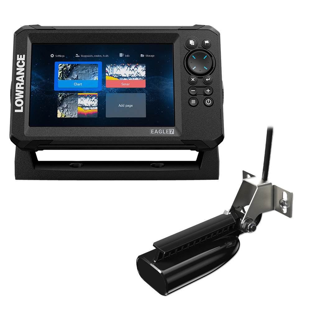 Suncoast Marine Supply offers Lowrance Eagle 7" HD Fish Finder with SplitShot Sonar Transducer