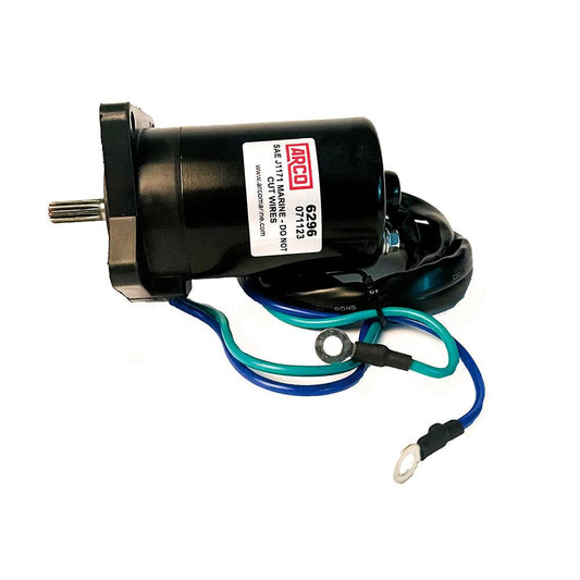 ARCO Marine Original Equipment Quality Replacement Yamaha Tilt Trim Motor - 2000-2019 T25 Series Engines [6296] - Suncoast Marine & Auto Supply 