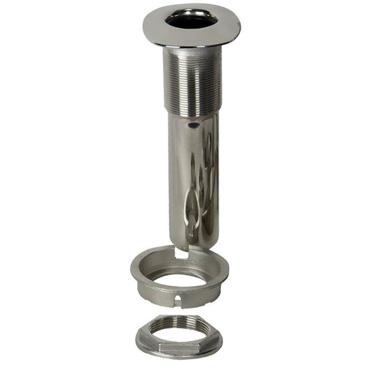 C.E. Smith 80 Series Screwless Flush Mount Rod Holder - 0 Degree - Stainless Steel - Swivel Bottom - Black Liner [53686S] - Suncoast Marine & Auto Supply 