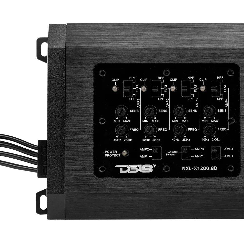 DS18 NXL 8-Channel Full-Range Class D Marine/Powersports Amplifier - 8 x 150W RMS, 4-Ohm [NXL-X1200.8D] - Suncoast Marine & Auto Supply 