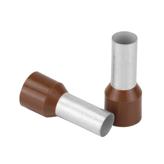 Pacer Brown 4 AWG Wire Ferrule - 16mm Length - 10 Pack [TFRL4-16MM-10] - Suncoast Marine & Auto Supply 