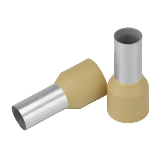 Pacer Beige 2 AWG Wire Ferrule - 16mm Length - 10 Pack [TFRL2-16MM-10] - Suncoast Marine & Auto Supply 