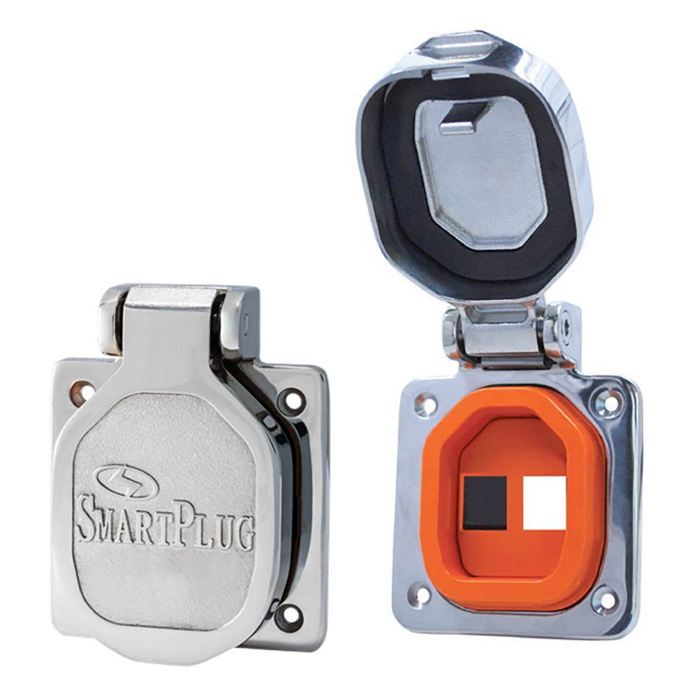 Suncoast Marine and Auto offers SmartPlug Data Port Case/Inlet Only - 316 SS Cover w/One Blank Plug One Open Port [BDBSS]