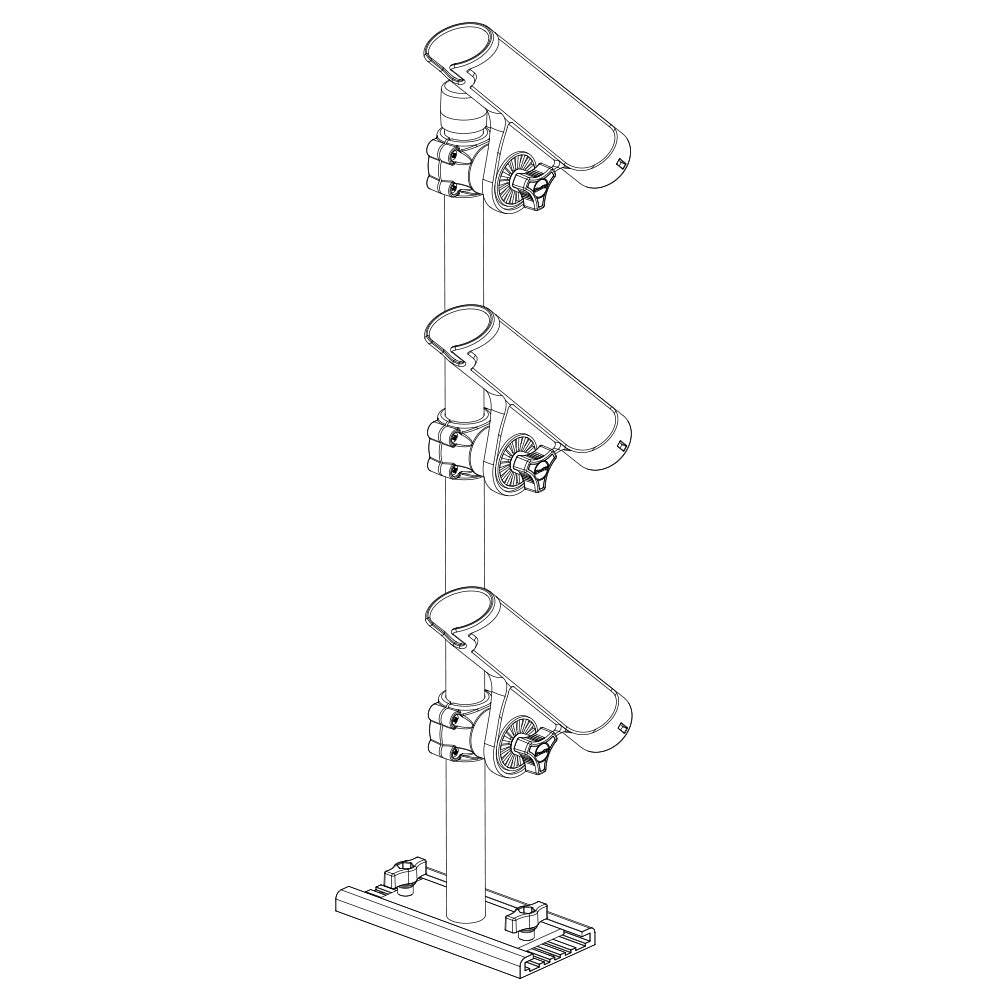Scotty 333 Track Mounted Rod Tree - Rodmaster II Rod Holders [0333] - Suncoast Marine & Auto Supply 