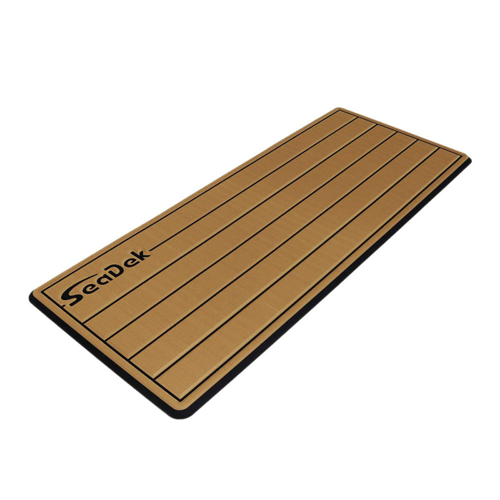 Suncoast Marine Supply offers SeaDek 14 x 36" 20mm Dual Density Small Teak Helm Pad w/SeaDek Logo - Brushed Texture - Mocha/Black (355.6mm x 914.4mm x 20mm) (53602-80327)
