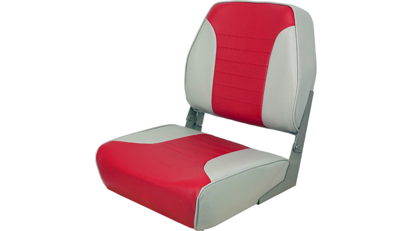 Springfield Economy High-Back Folding Seat (Gray/Red) (1040655)