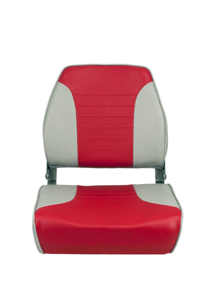 Springfield Economy High-Back Folding Seat (Gray/Red) (1040655)