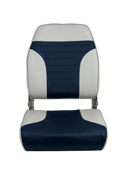 Suncoast Marine and Auto offers Springfield High Back Multi-Color Folding Seat - Blue/Grey [1040661]