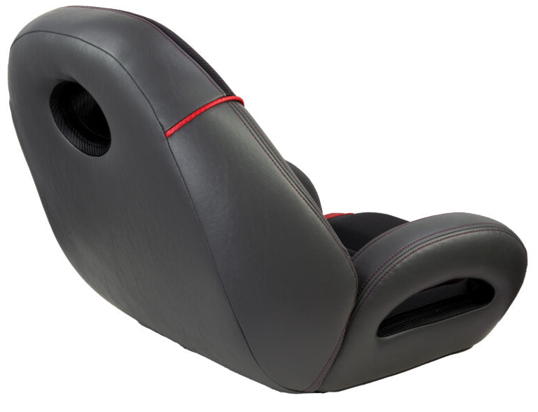 PRO Fishing Speed-Seat charcoal gray burgundy marine boat seat with universal mount (1040940-03)