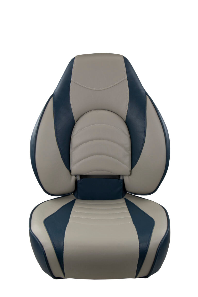 Suncoast Marine and Auto offers Springfield Fish Pro High Back Folding Seat - Blue/Grey [1041631-1]
