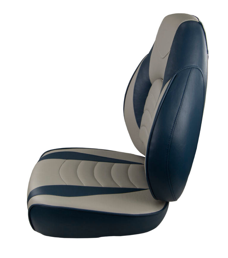 Suncoast Marine and Auto offers Springfield Fish Pro High Back Folding Seat - Blue/Grey [1041631-1]