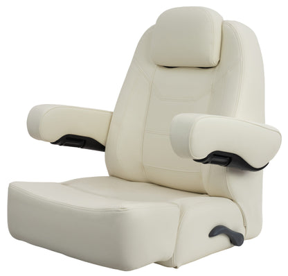 Suncoast Marine and Auto offers Springfield Charter Helm Low-Back with Bolster (Off White) model 1042145-01. 