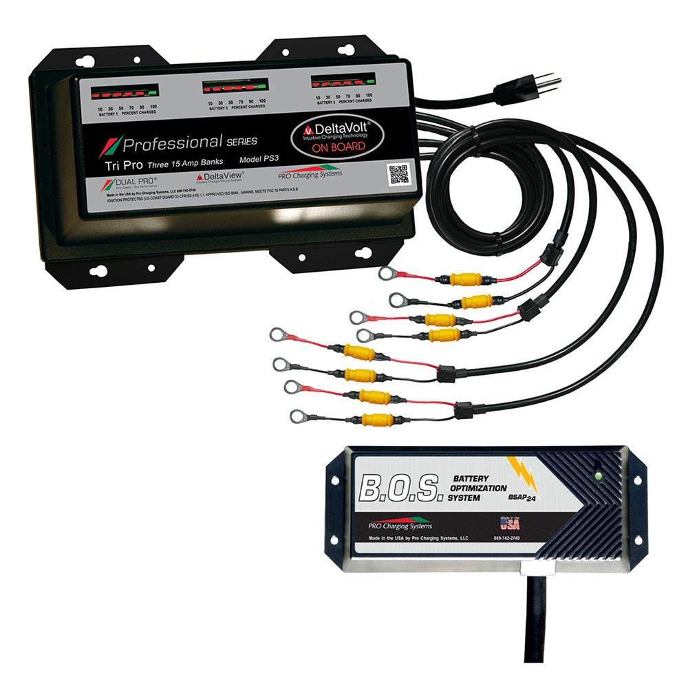 Dual Pro PS3 3 Bank Battery Charger w/3 Bank B.O.S. [PS3/BOS12V3] - Suncoast Marine & Auto Supply 