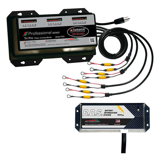 Dual Pro PS3 3 Bank Battery Charger w/3 Bank B.O.S. [PS3/BOS12V3] - Suncoast Marine & Auto Supply 